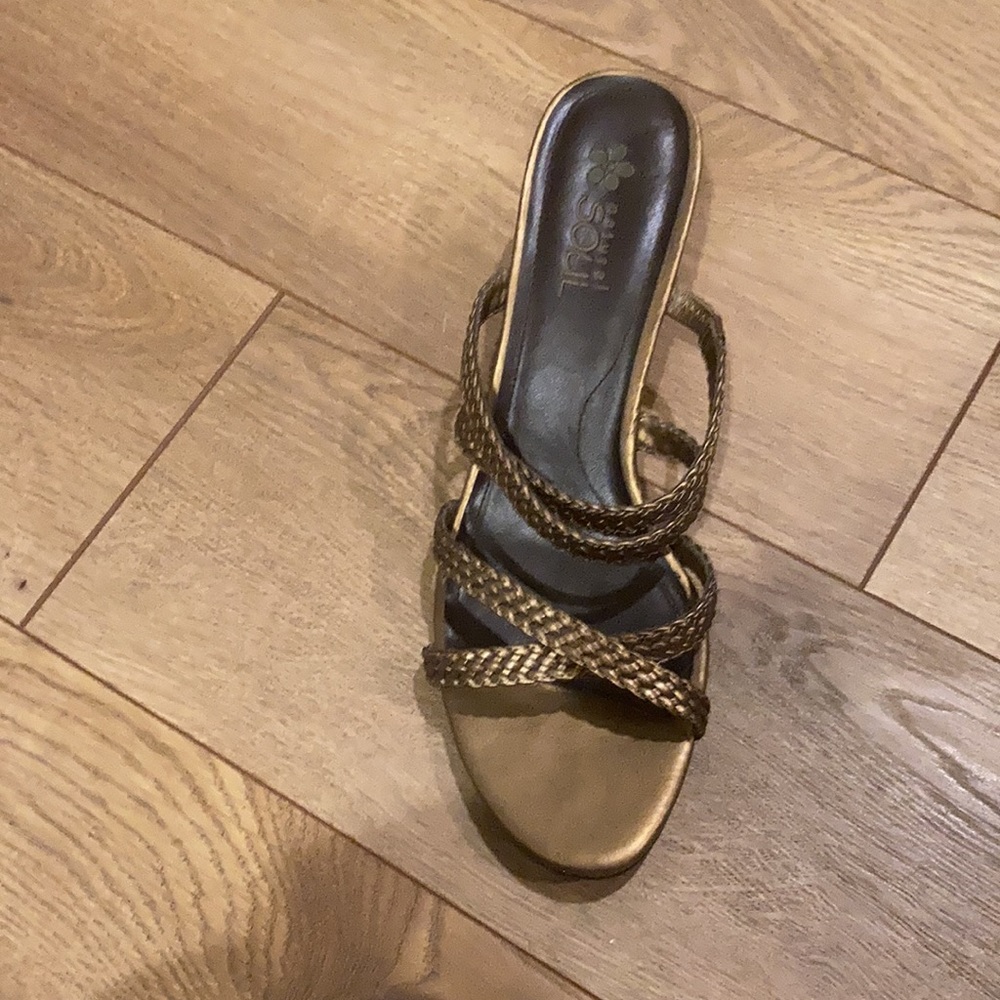 Bronze Strap Heels - Picture 4 of 9